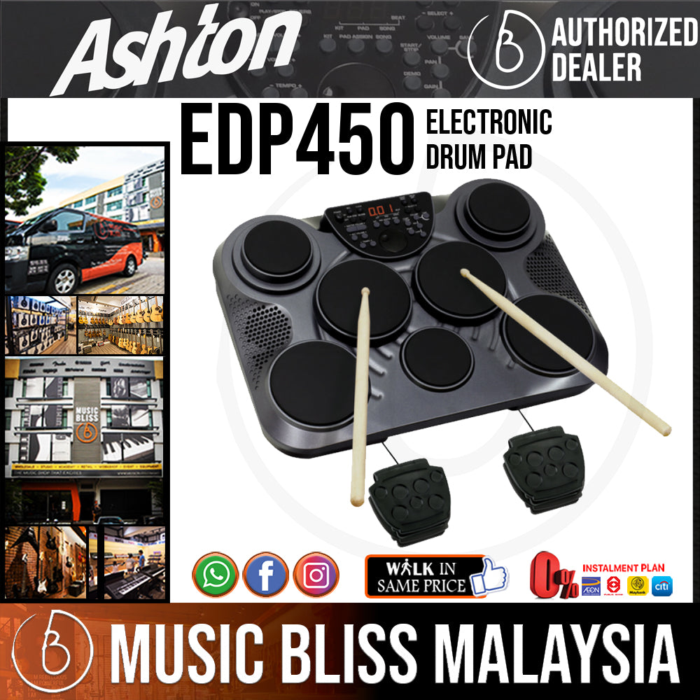 Ashton EDP450 Electronic Drum Pad (EDP-450) | Music Bliss Malaysia