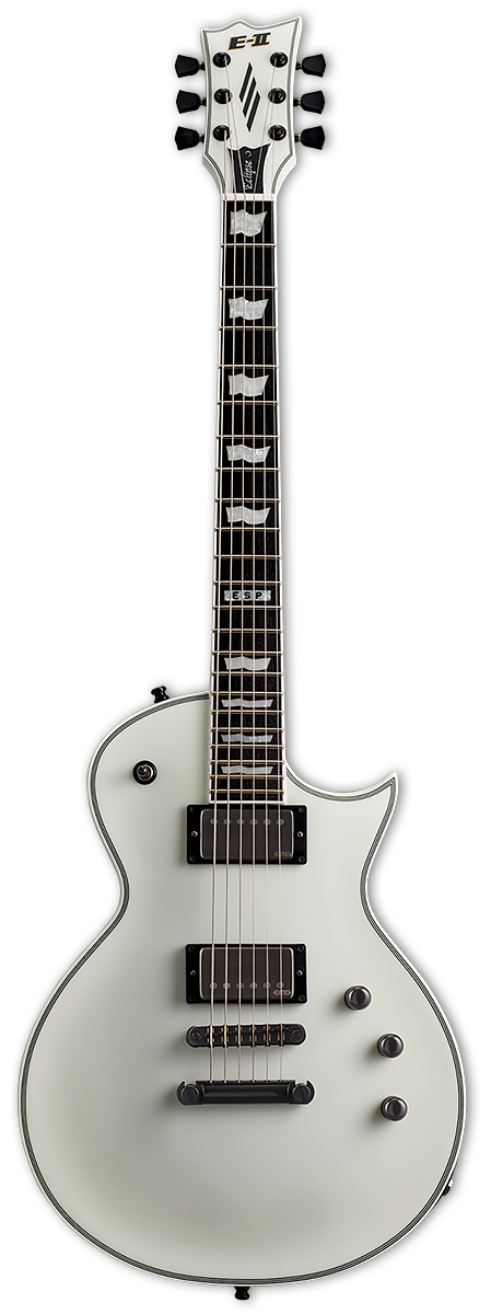 ESP E-II EC Eclipse EMG - Snow White Satin [Made in Japan] - Music Bliss Malaysia