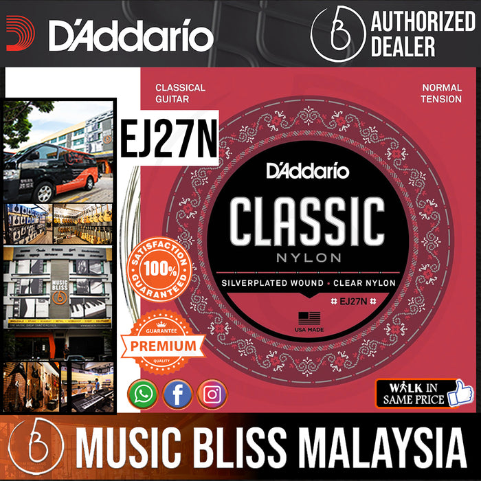 D'Addario EJ27N – Pacco Da 3 Corde Per Chitarra Classica (Tensione Normale, Misura Full Size) - Foto 4