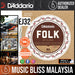 D’Addario EJ32 Folk Nylon Classical Strings, Ball End, Silver Wound/Black Nylon Trebles - Music Bliss Malaysia