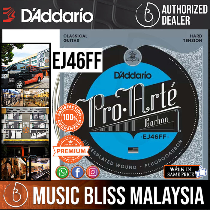 D'Addario EJ46FF Pro-Arte Carbon, Dynacore Basses, Hard Tension - Music Bliss Malaysia