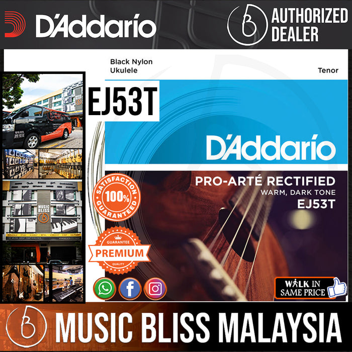D’Addario EJ53T Pro-Arté Rectified Ukulele Classical Strings, Tenor - Music Bliss Malaysia