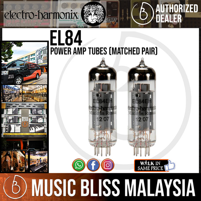 Electro Harmonix EL84 Power Amp Tubes - Matched Pair (Electro-Harmonix / EHX) - Music Bliss Malaysia