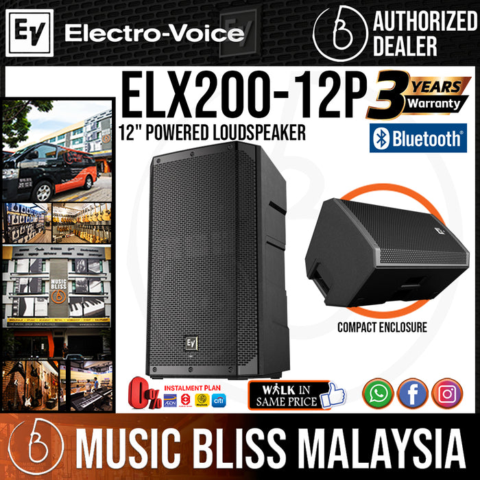 EV Electro-Voice ELX200-12P 1200W 12" Powered Speaker (Electro Voice ELX200 12P) *Everyday Low Prices Promotion* - Music Bliss Malaysia
