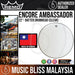 Remo Encore Ambassador Batter Drumhead - 22" - Clear (EN-1322-BA EN1322BA EN 1322 BA) - Music Bliss Malaysia