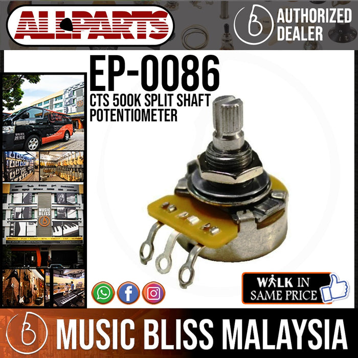 ALLPARTS EP-0086-000 CTS 500K Split Shaft Potentiometer - Music Bliss Malaysia
