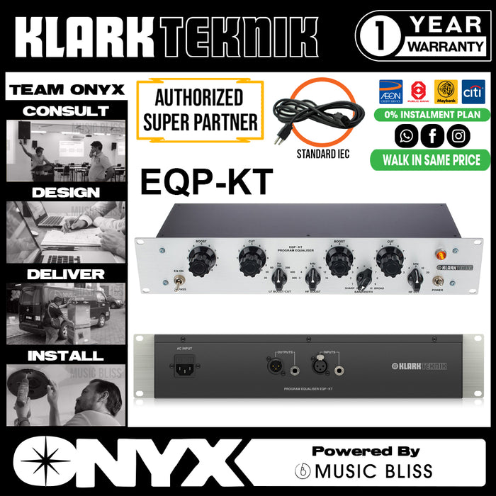 Klark Teknik EQP-KT Classic Tube Equalizer (EQPKT / EQP KT) - Music Bliss Malaysia