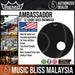 Remo Ambassador Ebony Bass Drumhead - 22'' - 5" Black Dynamo (ES-1022-00-DM ES102200DM ES 1022 00 DM) - Music Bliss Malaysia
