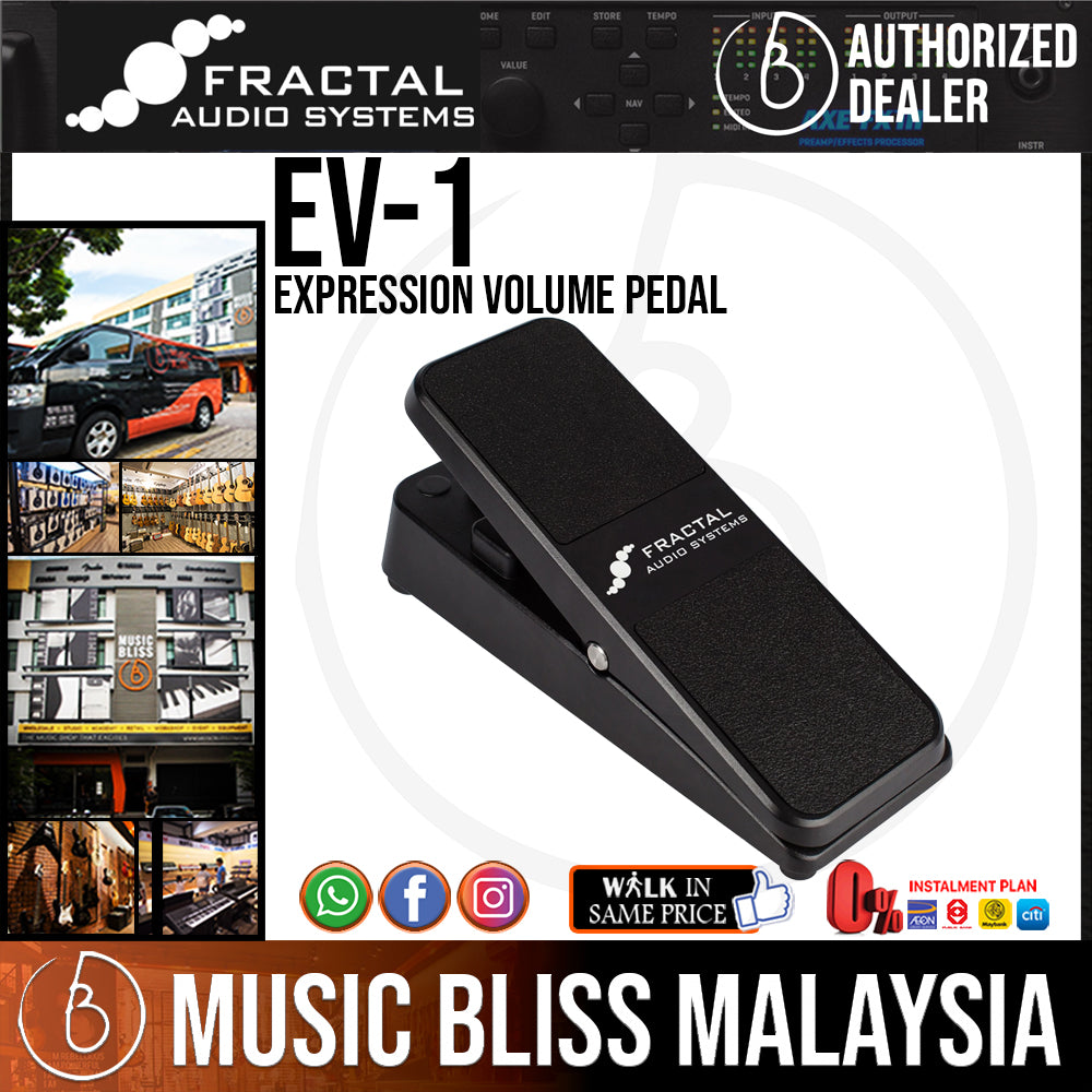 FRACTAL AUDIO SYSTEMS EV-1 Expression Volume Pedal (Silver FRACTAL AUDIO SYSTEMS EV-1 Expression Volume Pedal (Silver