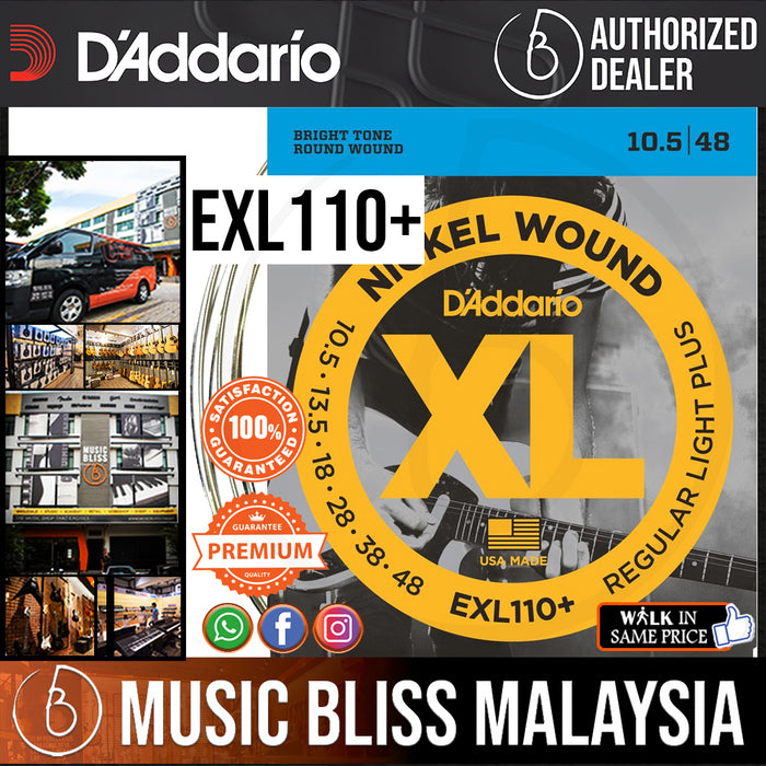 D Addario EXL110 Nickel Wound Electric Strings .010.5 .048