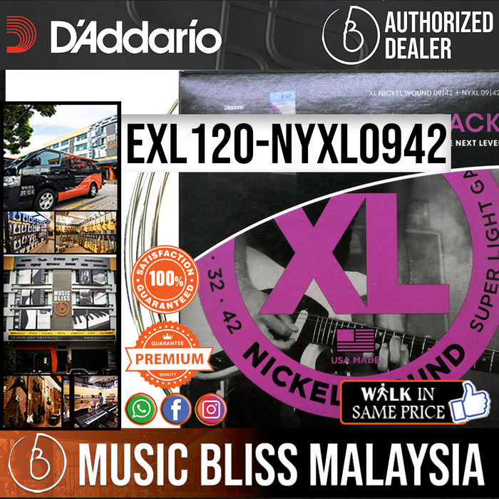 D'Addario EXL120-NYXL0942 Ultra Pack 09-42 NYXL and EXL Bundle ...