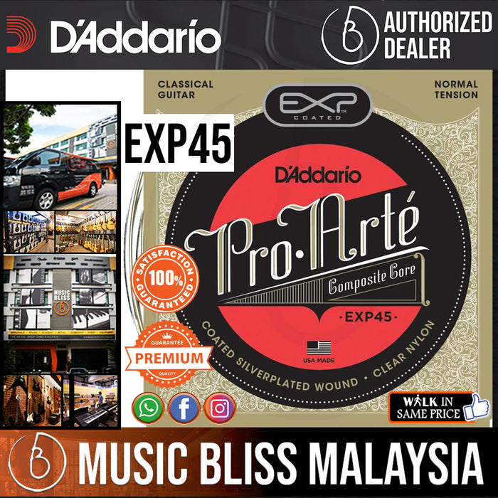 D'Addario EXP45 Classical Guitar Strings - Normal Tension - Music Bliss Malaysia