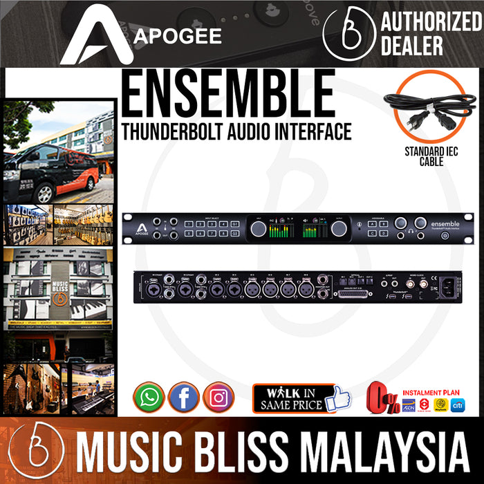 Apogee Ensemble Thunderbolt Audio Interface - Music Bliss Malaysia