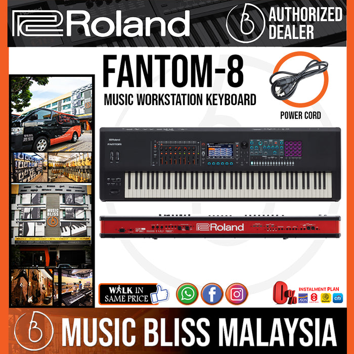 Roland FANTOM-8 Music Workstation Keyboard (Fantom 8 Fantom8) - Music Bliss Malaysia