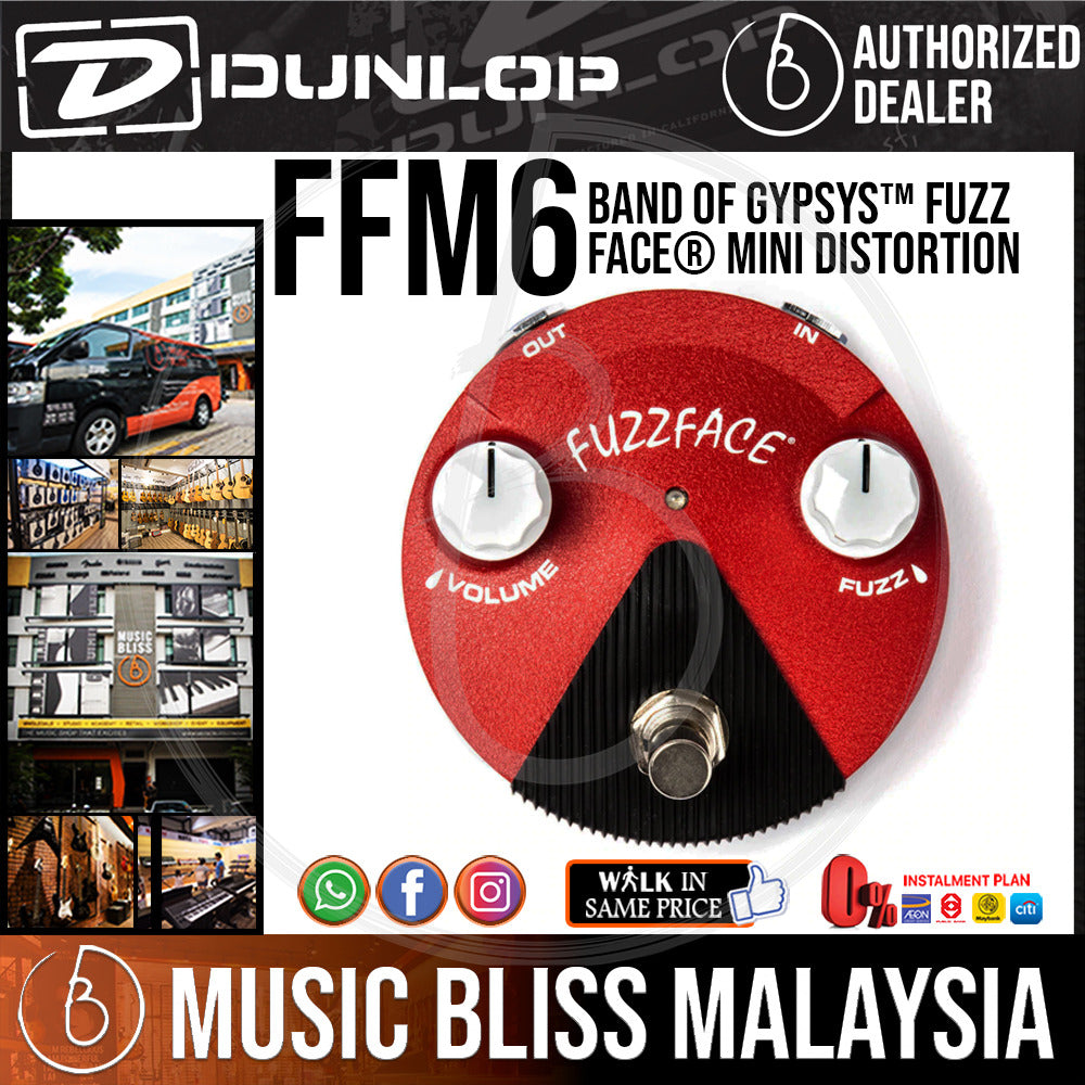 Jim Dunlop FFM6 Band of Gypsys Fuzz Face Mini | Music Bliss Malaysia
