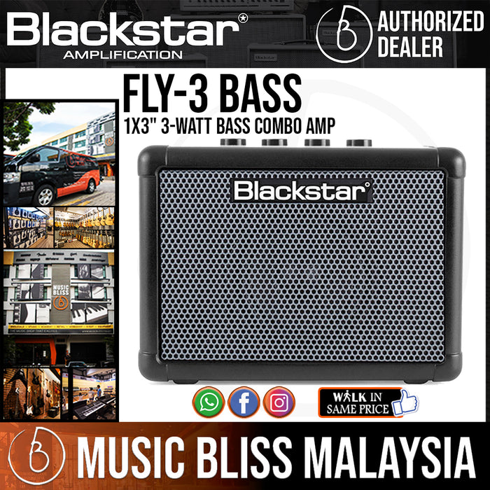 Blackstar FLY 3 Bass 1x3" 3-watt Bass Combo Amp (FLY-3 / FLY3) - Music Bliss Malaysia