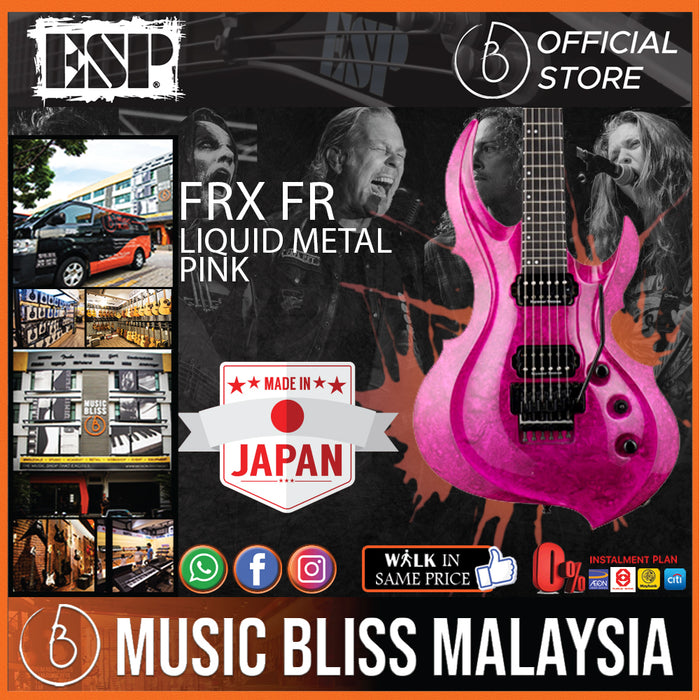 ESP FRX FR - Liquid Metal Pink (FRXFR) - Music Bliss Malaysia