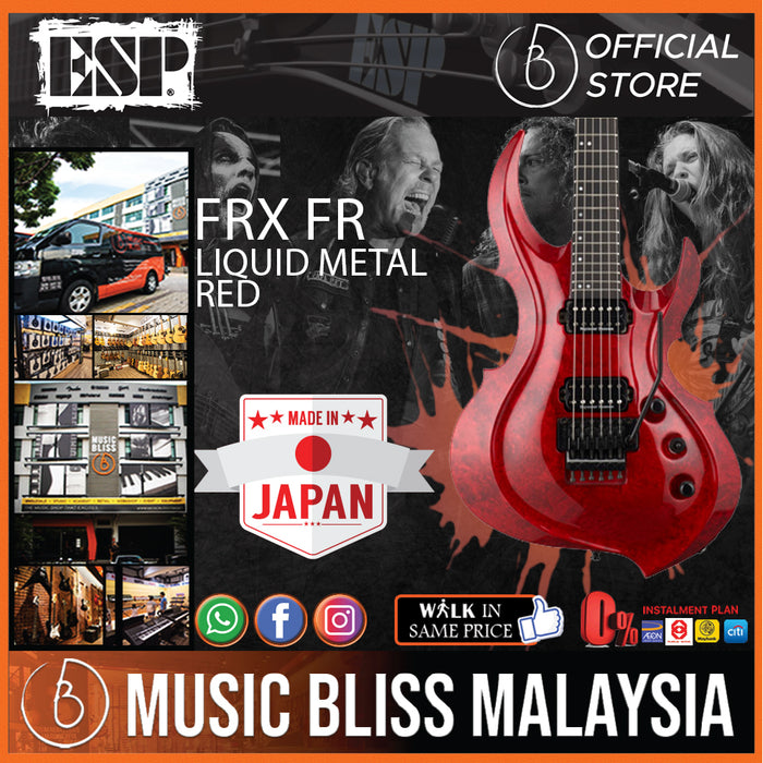 ESP FRX FR - Liquid Metal Red (FRXFR) - Music Bliss Malaysia