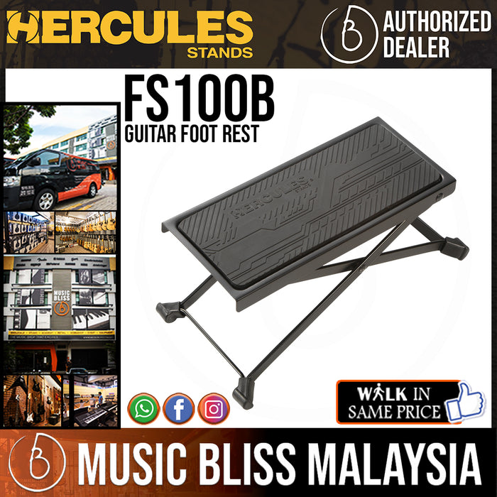 Hercules FS100B Guitar Foot Rest - Music Bliss Malaysia