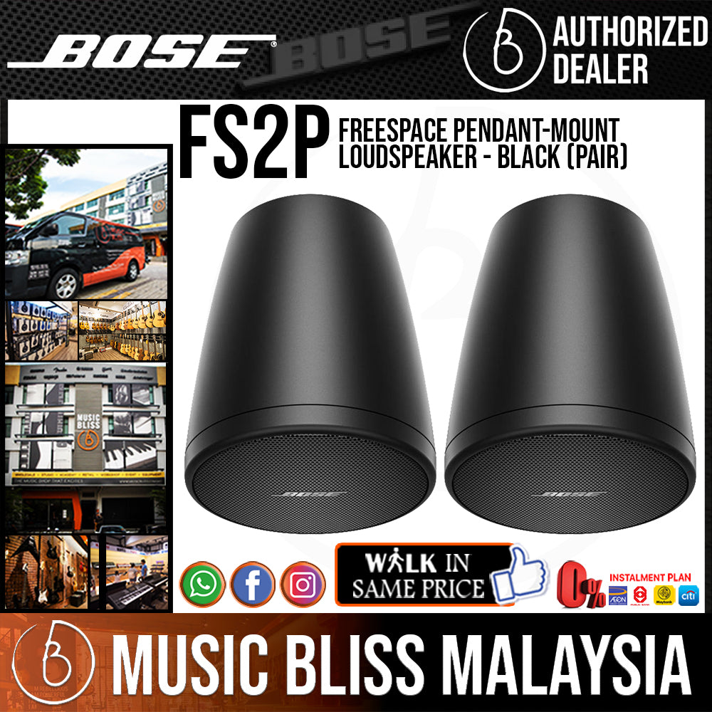 Bose FreeSpace FS2P Pendant-mount Loudspeaker - Black (Pair