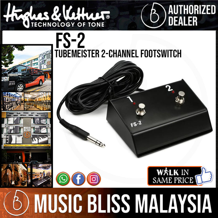 Hughes & Kettner FS-2 TubeMeister Two-channel Footswitch - Music Bliss Malaysia