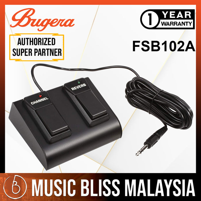 Bugera FSB102A 2-button Footswitch for Bugera Vintage Series Amps - Music Bliss Malaysia