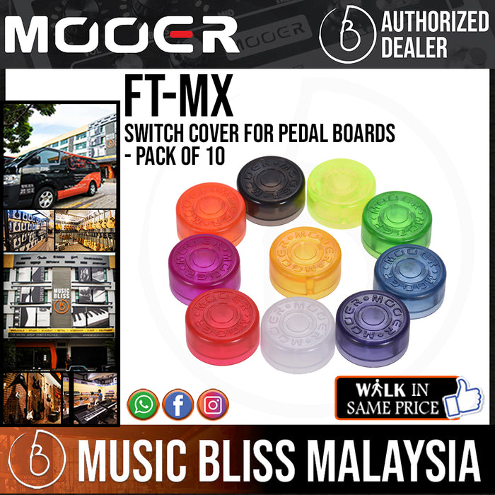 Mooer FT-MX Switch Cover for Pedal Boards - Pack of 10 - Music Bliss Malaysia