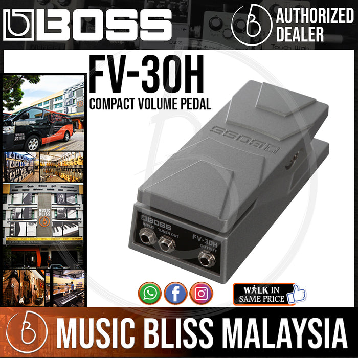 Boss FV-30H Compact Volume Pedal (FV30H) - Music Bliss Malaysia