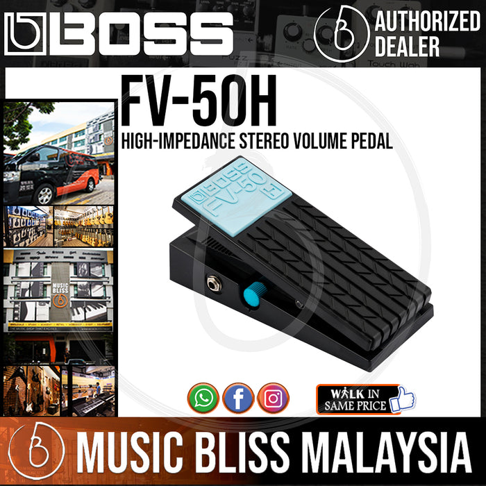 Boss FV-50H Stereo Volume Pedal (FV50H) - Music Bliss Malaysia