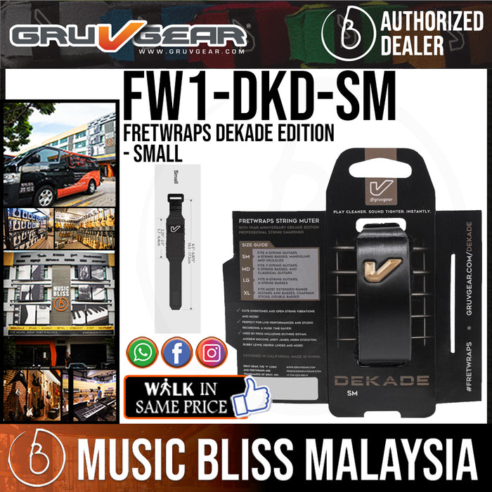 Gruv Gear FretWraps Dekade Edition - Small (FW1-DKD-SM / FW1 DKD SM) - Music Bliss Malaysia