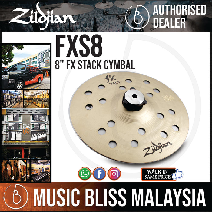 Zildjian 8" FX Stack Cymbal with Cymbolt Mount (FXS8) - Music Bliss Malaysia