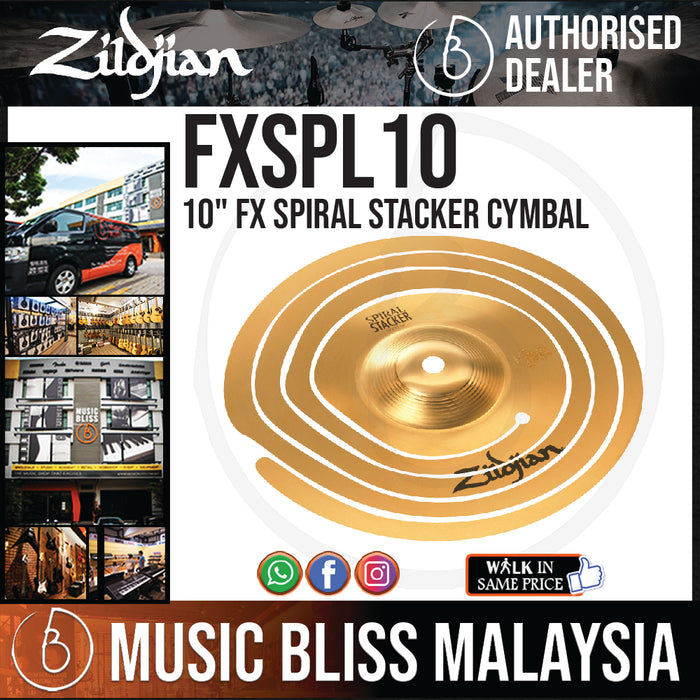 Zildjian 10" FX Spiral Stacker Cymbal (FXSPL10) - Music Bliss Malaysia