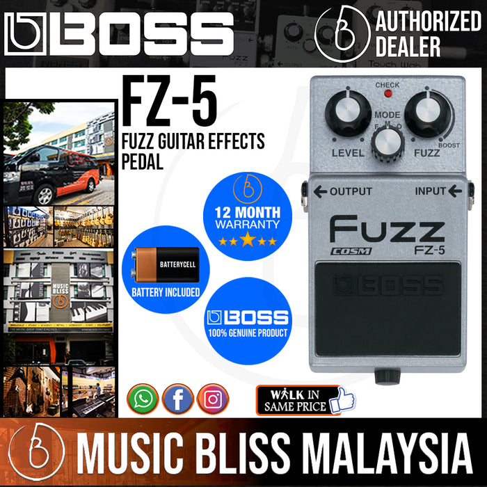 Boss FZ-5 Fuzz Guitar Effects Pedal (FZ5) - Music Bliss Malaysia