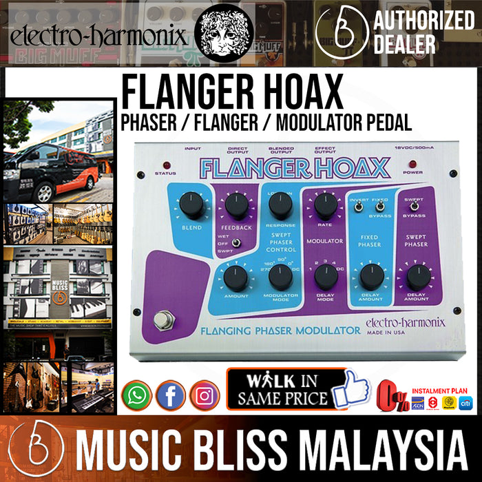 Electro Harmonix Flanger Hoax Phaser / Flanger / Modulator Pedal (Electro-Harmonix / EHX) - Music Bliss Malaysia