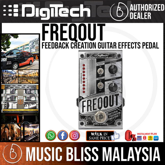 DigiTech FreqOut Feedback Creation Guitar Effects Pedal - Music Bliss Malaysia