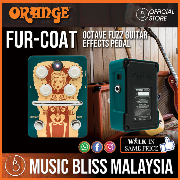 Orange Fur Coat Octave Fuzz Pedal - Music Bliss Malaysia