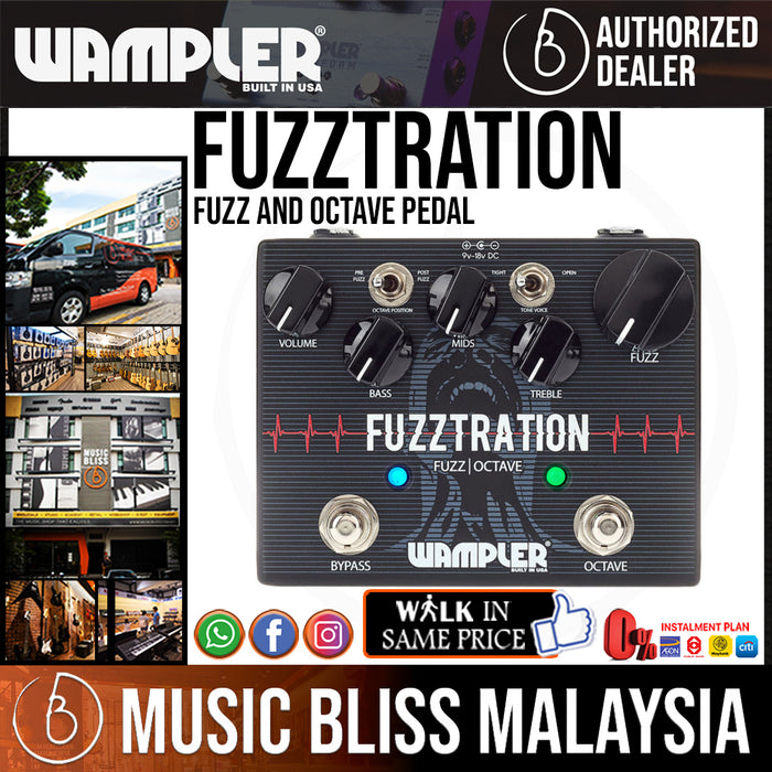 Wampler FUZZTRATION Fuzz and Octave Pedal - Music Bliss Malaysia
