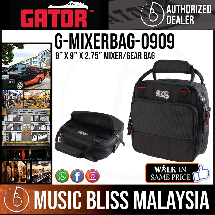 Gator G-MIXERBAG-0909 Mixer Bag fits Behringer Xenyx 1002, Xenyx 802 & Yamaha MG06 *Crazy Sales Promotion* - Music Bliss Malaysia
