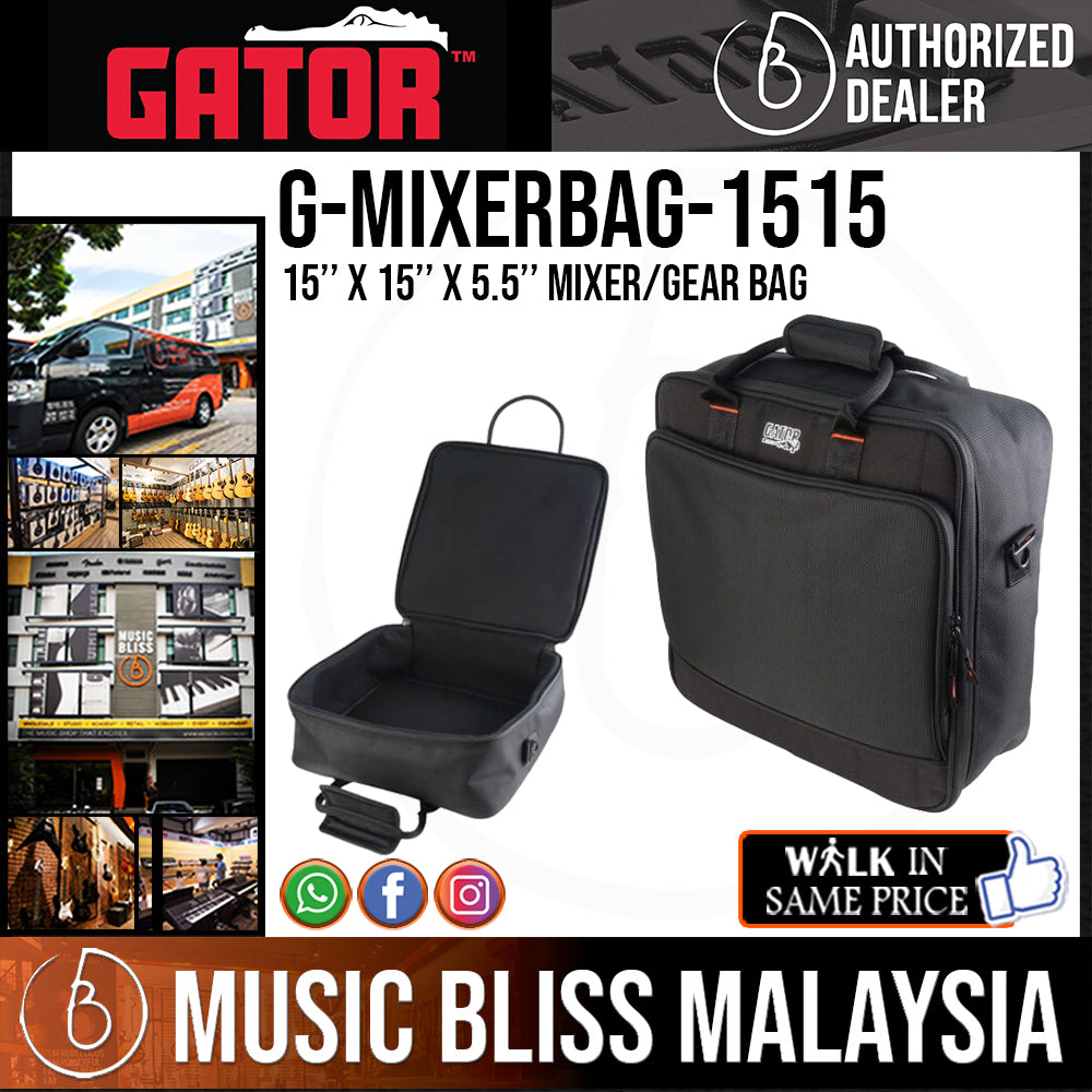 Gator　G-MIXERBAG-1515　Bliss　Mixer　1222,　Bag　Fits　MG10XUF　Behringer　1204,　1622,　Yamaha　MG12XUK　Music　Malaysia
