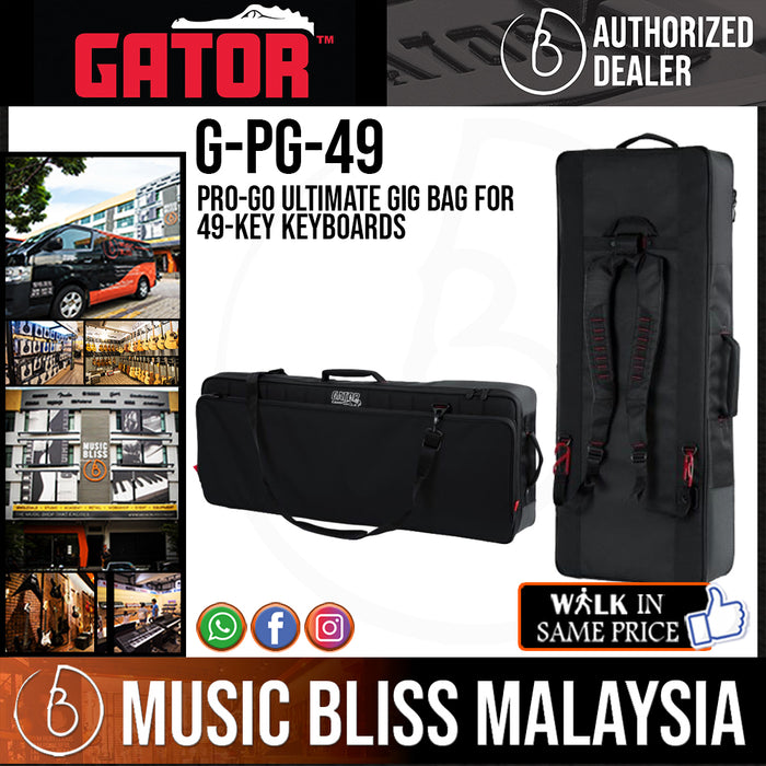 Gator G-PG-49 Pro-Go Ultimate Gig Bag for 49-key Keyboards *Crazy Sales Promotion* - Music Bliss Malaysia