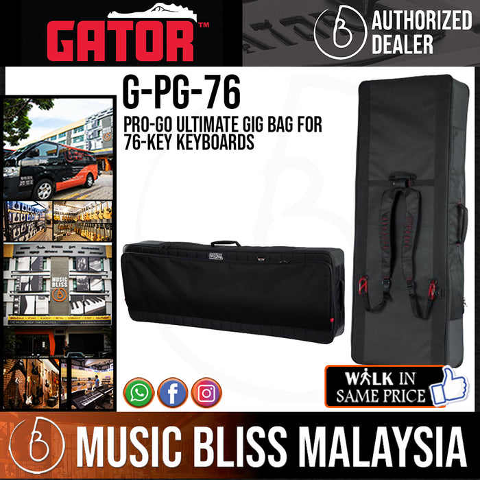 Gator G-PG-76 Pro-Go Ultimate Gig Bag for 76-key Keyboards *Crazy Sales Promotion* - Music Bliss Malaysia