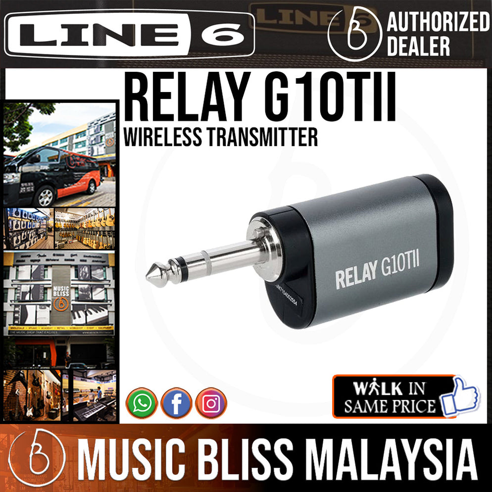 Line 6 Relay G10TII Wireless Transmitter Music Bliss Malaysia