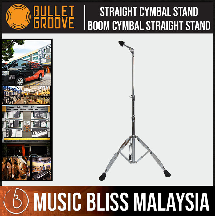 Bullet Groove Straight Cymbal Stand, Boom Cymbal Straight Stand - Music Bliss Malaysia