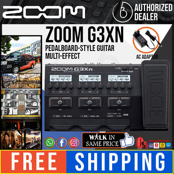 Zoom G3Xn Multi-Effects Processor with 0% Instalment | Music Bliss