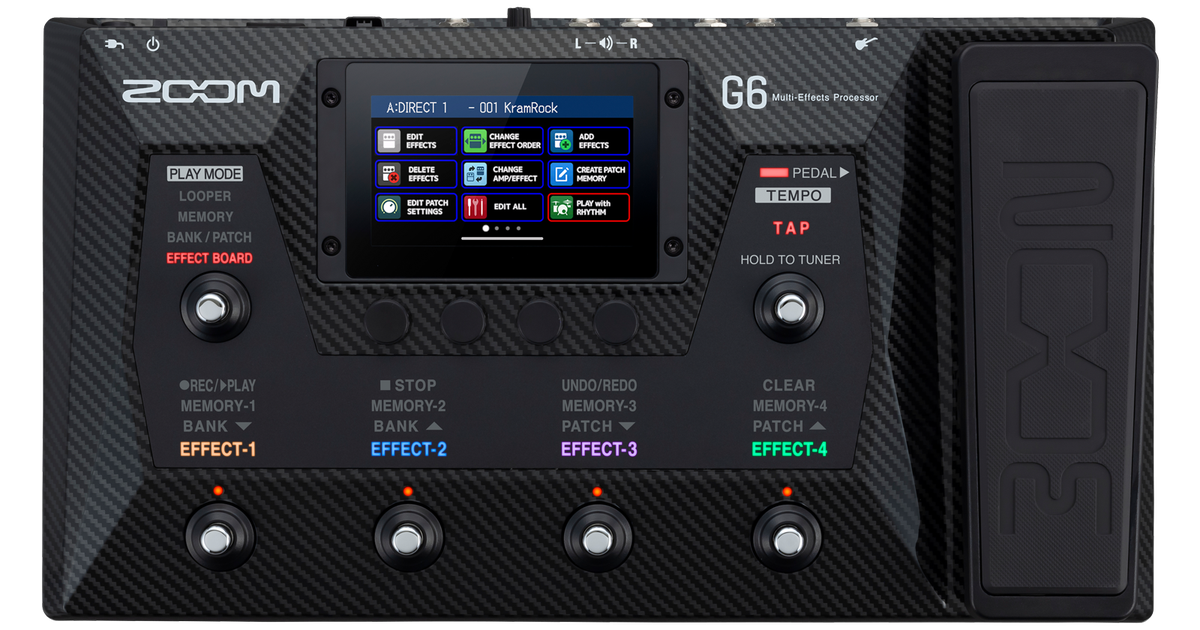 Zoom G6 Multi-effects Processor with 0% Instalment (G-6) - Music Bliss Malaysia
