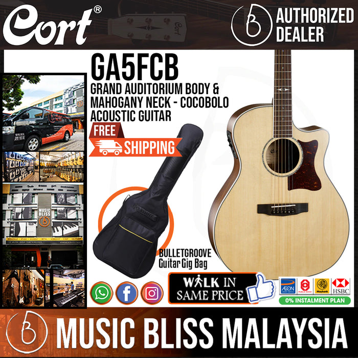 Cort Grand Regal GA5FCB - Cocobolo Acoustic Guitar - Music Bliss Malaysia