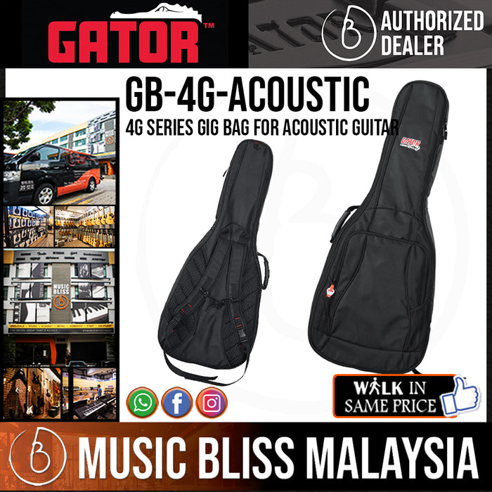 Gator GB 4G Acoustic 4G Series Gig Bag Music Bliss Malaysia