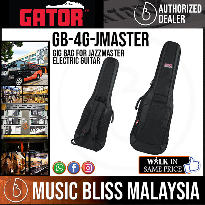 Gator GB-4G-JMASTER 4G Gig Bag for Jazzmaster Electric Guitar - Music Bliss Malaysia