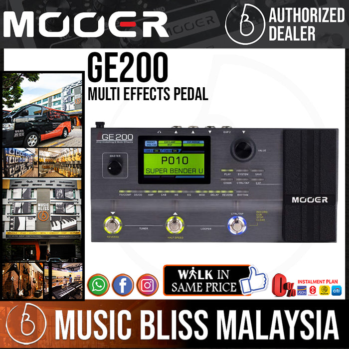 Mooer GE200 Multi Effects Pedal - Music Bliss Malaysia