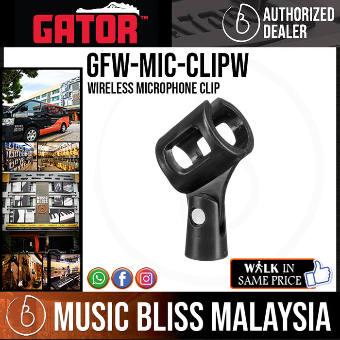 Gator Frameworks GFW-MIC-CLIPW Wireless Microphone Clip - Music Bliss Malaysia